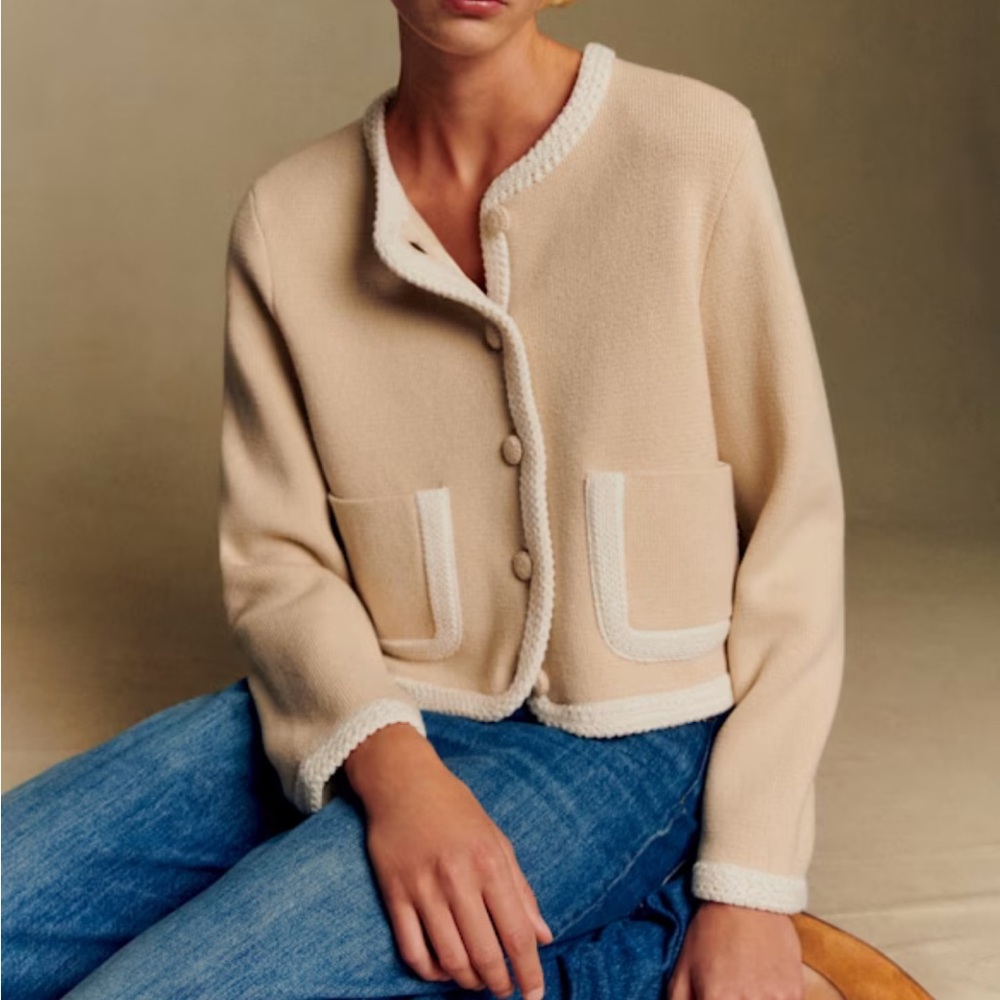 Sezane Auguste Jacket in Cream